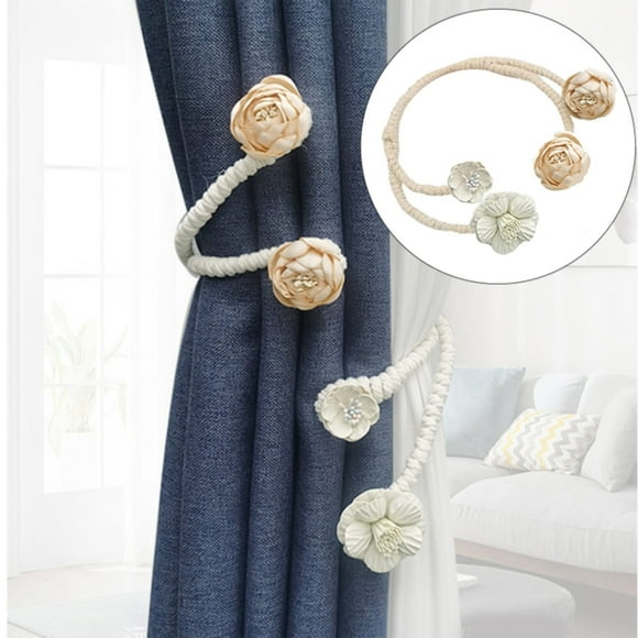 Clearance!Delayuji Curtain Tie Back Clips Curtain Ties Curtain Holdbacks Creative Curtain Cords Elegant Curtain Ties for Bedroom Decoration emian Room Decoration Children's Room Decorat