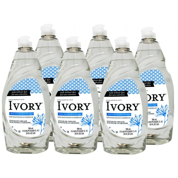 Ivory Ultra Classic Scent Dishwashing Liquid, 24-Ounce - 6 Pack