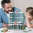 thumbnail image 3 of City Hospital Toy Building Set with LED Lighting, Compatible with Lego, Modular Three-Story Architecture Set (1350 Pieces), 3 of 6