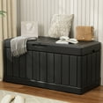 thumbnail image 6 of Devoko Indoor 82 Gallon Resin Deck Box, Black, 6 of 8