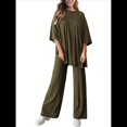thumbnail image 3 of Traje Informal de Dos Piezas para Mujer, Ideal para Viajes y Vacaciones. Verde M, 3 of 9