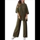 thumbnail image 3 of Traje Informal de Dos Piezas para Mujer, Ideal para Viajes y Vacaciones. Verde L, 3 of 9