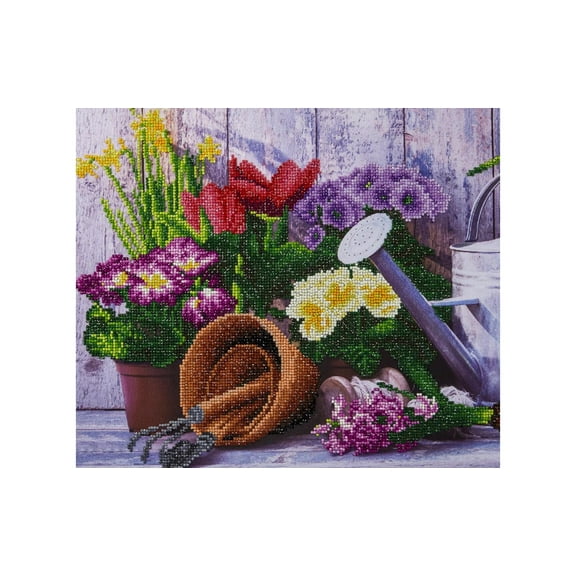 Diamond Art By Leisure Arts Diamond Painting Kits For Adults 14"X18" Advanced Spring Gardening, Full Drill, Art Kits, Dimond Art, For Adults, Kit