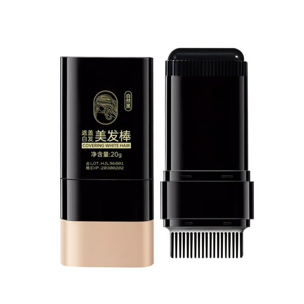 Peine con varita para color temporal del cabello | Cobertura instantánea de canas | Cepillo de aplicación fácil para ocultar canas rápidamente | Herramienta portátil de peluquería para hombres y