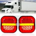 thumbnail image 2 of Visland 2Pcs LED Trailer Rear Lights Kit Super Bright High Lumens Universal Simple Installation Brake Lights Trailer Truck Taillight, 2 of 8