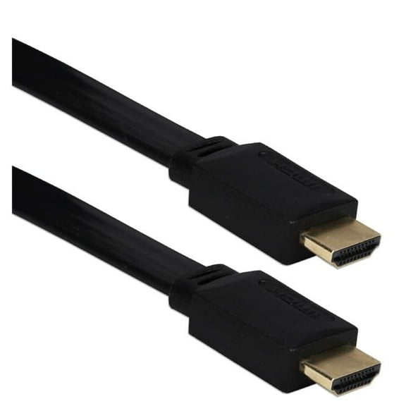 15 m in. - Wall Flat High Speed with Ethernet & 3D 1080Phd Cable - Black