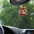 thumbnail image 6 of Hwkond Indoor Christmas Decor Christmas Decoration Snowman. Candles. Reindeer. Bells Pendant Acrylic Flat Christmas Pendant Car Rearview Mirror Pendant Christmas Tree Decoration 2pcs, 6 of 6