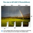 thumbnail image 3 of Peel and Stick Wallpaper Canvas Beautiful Colours Rainbow Irish Countryside Modern Art Wall Mural Decor Self Adhesive and Removable 69in x 98in, 3 of 6