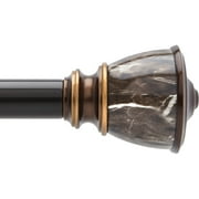 Decopolitan Core Marble Ball 1" Diameter Curtain Rod Set