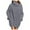 Grey, variant on RMGVDSD Women's Turtleneck Oversized Sweaters Long Sleeve Loose Pullover Tunic Mini Sweater Dress With Pockets Solid Color Casual Pullovers Jumpers /White