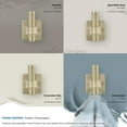 thumbnail image 6 of Amerock Bronx Contemporary Single Prong Golden Champagne Wall Hook, 6 of 10