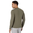 thumbnail image 2 of Hanes Originals Men's Long Sleeve Tri-Blend T-Shirt Fatigue Green 3XL, 2 of 6