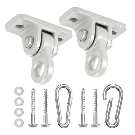 Gintenco Heavy Duty Swing Hooks 304 Stainless Steel 180°Swing for Playground, Hammock, Porch Bear Over 2500 lb