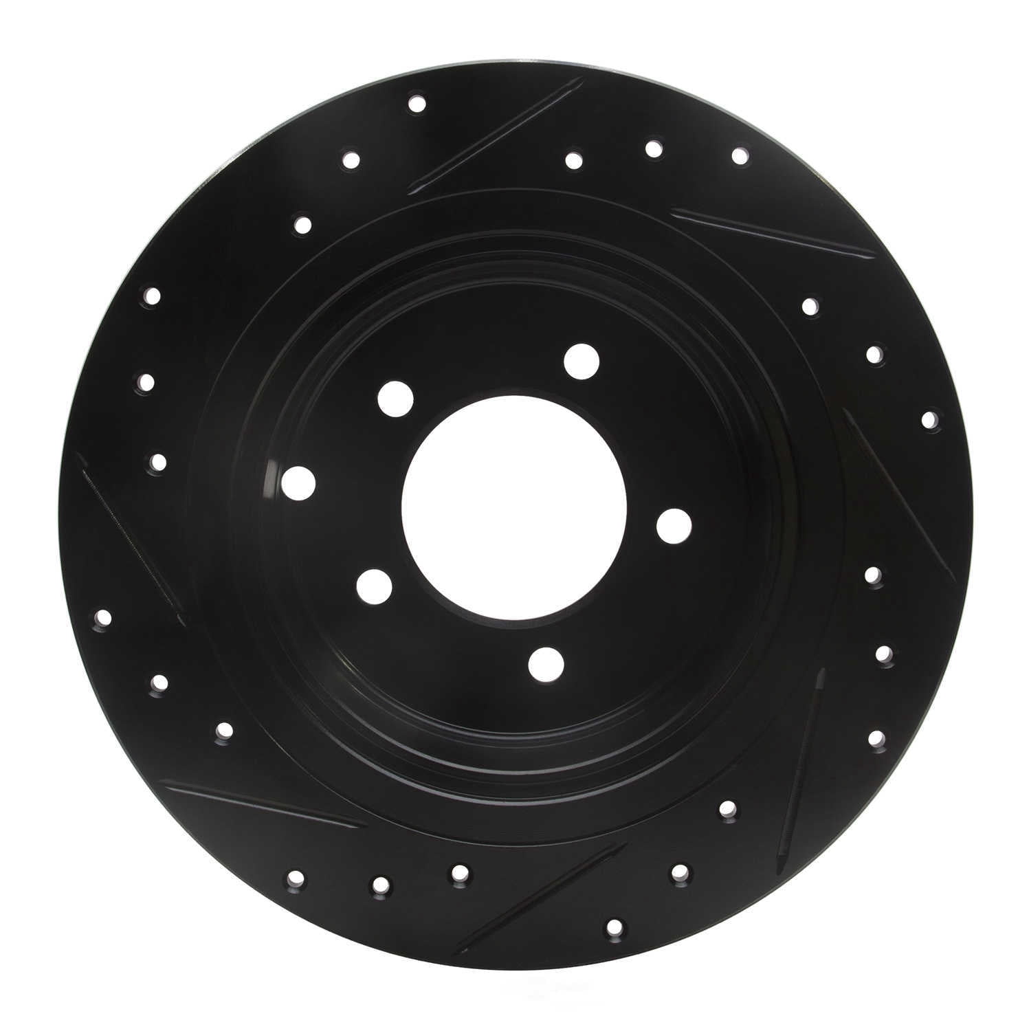 Dynamic Friction Company 633-39024R DFC Brake Rotor - Drilled And Slotted - Black