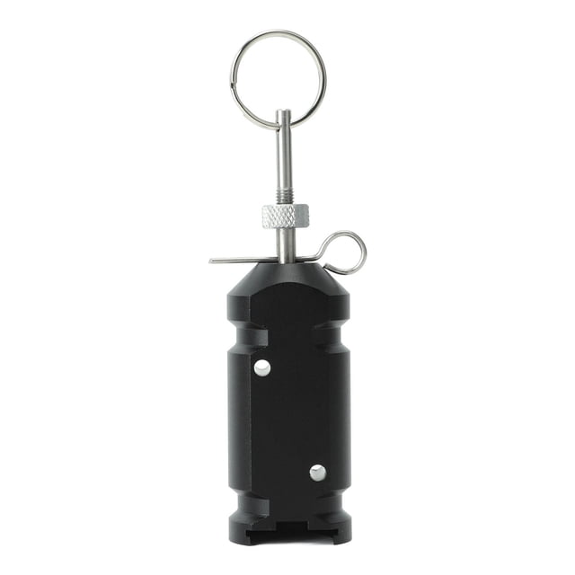 Alarma de viaje de 4,5 V para perímetro de tienda de campaña, aleación de aluminio, suministros de jardinería, color negro