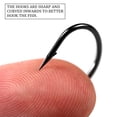 thumbnail image 4 of THKFISH 50pcs Offset Hooks with Barbed Shank Worm Hooks Round Bend Replacement Fishing Hooks 2# 1# 1/0# 2/0# 3/0# A-Offset Shank Worm Hooks, 4 of 6