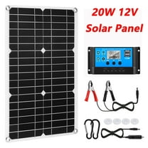 Lohoms Solar Panel Kit, 12V Battery Charger with 100A Controller, Flexible for Camping, RV, Home, Boat