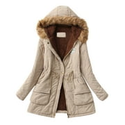 Heliisoer Womens Winter Warm Coat Hooded Jacket Slim Winter Outwear Coats