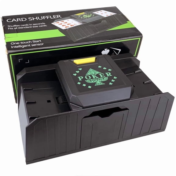 Automatic Card Shuffler USB & Battery Operated for Poker, UNO, Home Card Games Poker Shuffle Machine Casino Equipment - 2 Deck