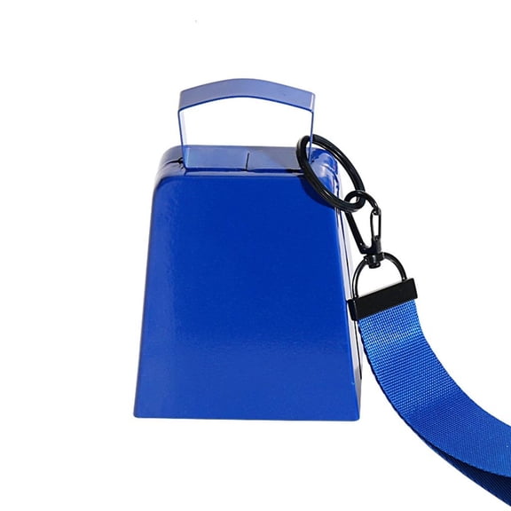 4 Inch Cheer Cowbell With Loud Clear Sound Iron Construction For Sports Activity