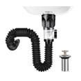 thumbnail image 1 of Tubo de drenaje Nikou expandible flexible a prueba de fugas universal para baño y cocina, 1 of 12