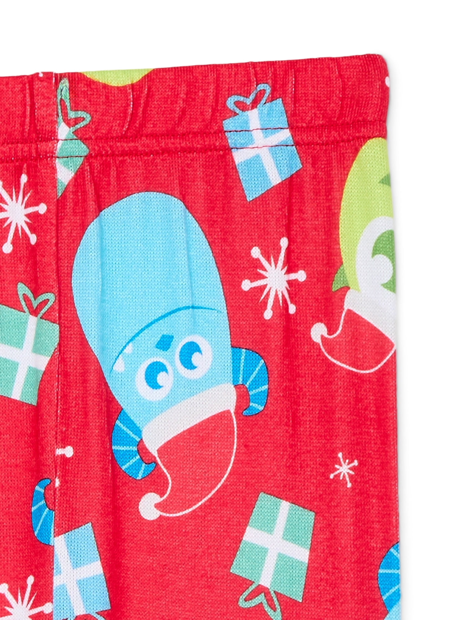 Monsters Inc Toddler Boys Mike and Sulley Christmas Snug Fit Top and Pants Pajama Set, 2-Piece, Sizes 12M-5T