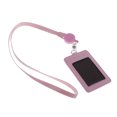 thumbnail image 3 of Porta Acreditación Portatarjetas Vertical de Cuero PU de Caras con Correa para Cordón en El Cuello - Rosado SM SunniMix Porta credencial con cordón, 3 of 8