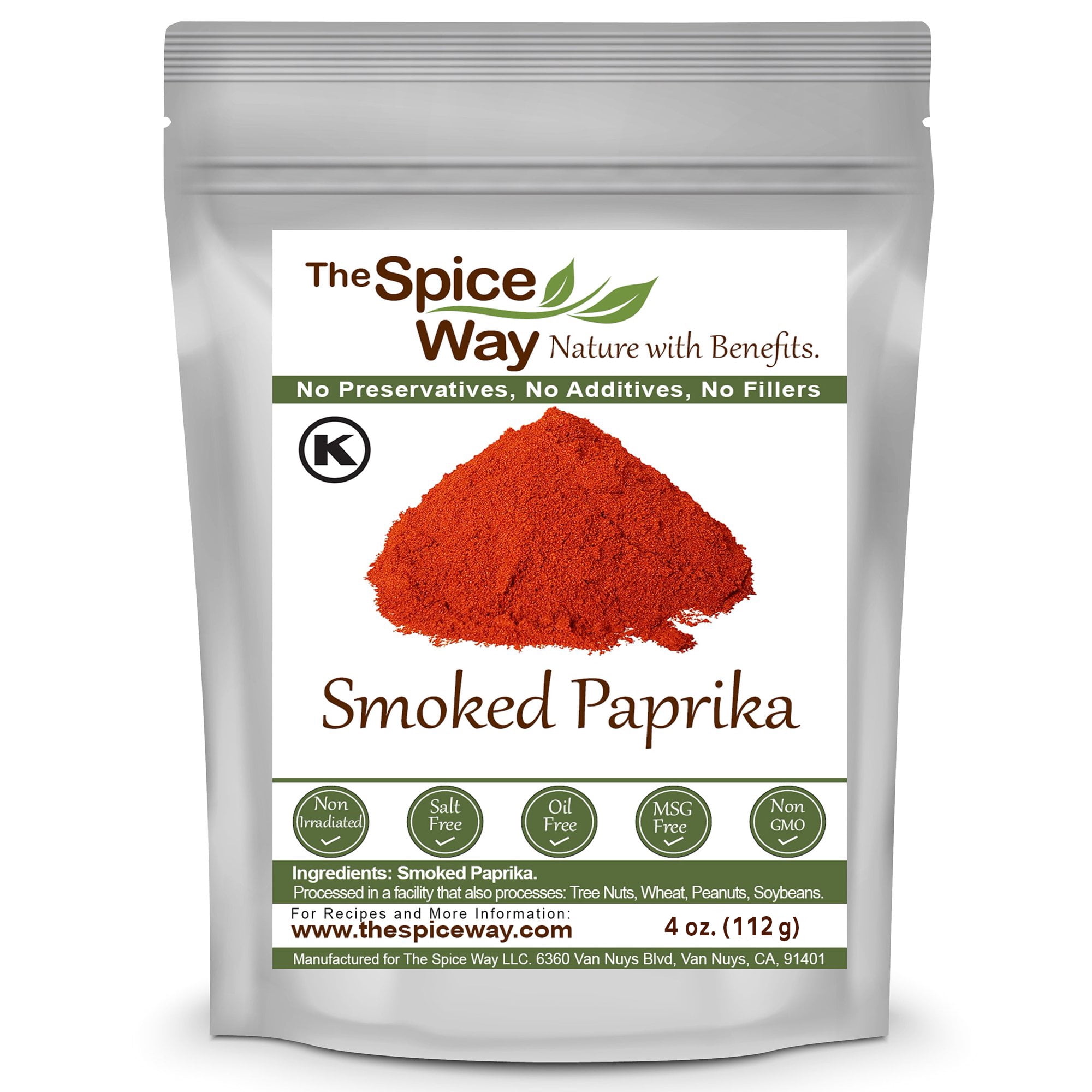 The Spice Way Smoked Paprika, Vegan, Kosher, Gluten Free - 4 oz