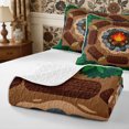 thumbnail image 4 of Manfei Adventure Campfire Bed Spread Queen 3pcs,Happy Camping Queen Coverlet Set,1 Quilt and 2 Pillowcases, 4 of 7