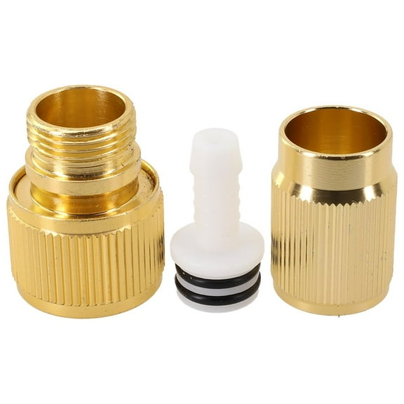 2pcs Expandable Hose Repair Adaptor Garden Hose Fitting Brass Hose Connector Smile Home
