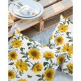 thumbnail image 2 of Pack of 2 Outdoor Pillow Covers, Sunflower White Waterproof Square Throw Pillowcase Cushion Decorative Pillow Covers for Couch Patio Tent, 20x20 in, 2 of 6