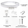 thumbnail image 2 of Adjustable Ceiling Track for Curved Curtains Fits 1-5 Meter Spaces, 2 of 5