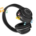 thumbnail image 3 of Gaming Headset, Foldable BT Headphone with Microphone, Colorful Lights, Soft Ear Cushions, Lightweight Stereo Headset for Computer Laptop Tablet, 3 of 8