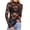 Z01 A-Black, variant on Women's Rose Floral Lace Hollow Out Long Sleeve T-Shirt Elegant Mesh See Through Top Slim Fit Sexy Clubwear Blouse Layering Tee