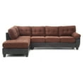 thumbnail image 4 of Glory Furniture Gallant Microsuede Sectional in Chocolate, 4 of 6