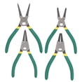 thumbnail image 2 of Juego de 4 alicates para anillos de retención, mini alicates internos y externos rectos y doblados de 6 pulgadas, 2 of 13