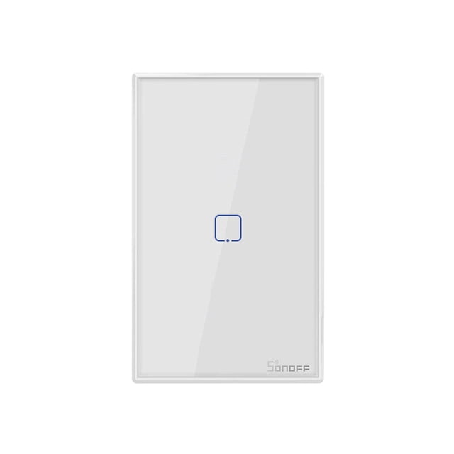 SONOFF T2US1C-TX Interruptor de luz de pared WiFi inteligente de 1 banda 433MHz Aplicación de c MABOTO Interruptor inteligente