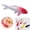 Pink+White, variant on ZFSBZBS Lifelike Artificial Koi Fish Ornaments, Plastic Simulated Decor for Aquarium Tanks, Vivid Colorful Home Accents,Black