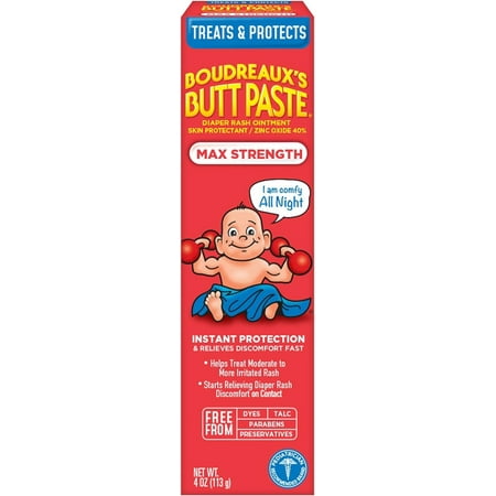 Boudreaux s Butt Paste Diaper Rash Ointment Extra Protection 4 Oz