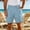A226 Sky Blue, variant on Men's Casual Chino Shorts Pleated Front Classic Fit Summer Dress Shorts with Side Pockets Cuffed Hem Lightweight Breathable Lounge Beach Vacation Wear