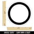thumbnail image 2 of Circle Outline Self-Inking Rubber Stamp Ink Stamper - Lime Green Ink - Medium 1 Inch, 2 of 7
