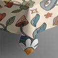 thumbnail image 3 of Red Mushroom Rainbow Light Pattern Rectangle Tablecloth 60"x84",Waterproof Polyester Rectangle Table Cloth, Wipeable Spillproof Polyester Tablecloth for Dining, Camping, Indoor and Outdoor, 3 of 5