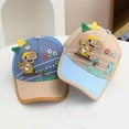 thumbnail image 4 of WUXIAN Baby Girls Sun Hats Kids Dinosaur Letter Print Adjustable Mesh Hats Baseball Trucker Cap For Boys And Girls Fishing Hat,Khaki,One Size, 4 of 4