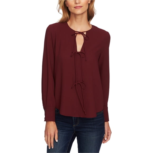 Blusa 1.STATE con Lazo Centro Rojo Extra Pequeño Mujer