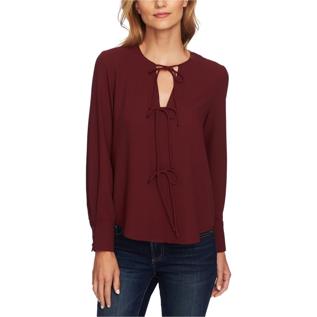Blusa 1.STATE con Lazo Centro Rojo Extra Pequeño Mujer