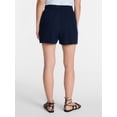 thumbnail image 4 of Time and Tru Women's Linen Blend Shorts, Sizes XS-XXXL, 4 of 6