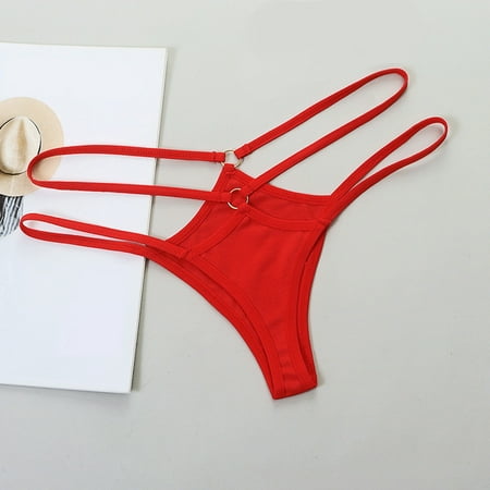 

Cathalem 100 Percent Cotton Underwear Women Women Low Waist Thin G String Underwear Comfortable Lingerie Postpartum Panties Underpants Red Small