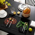 thumbnail image 3 of Game Controller Placemats Set of 12, Modern Art Gaming Handheld Black Placemats for Dining Table, Place Mats for Kitchen Tabletop, Waterproof Wipeable Dining Table Mats Set, 3 of 9