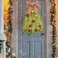 thumbnail image 2 of BinKFF Christmas Tree Wreath Christmas Door Wreath, Christmas Wreath Bow Decorations Christmas Wreaths for Front Door Outside Farmhouse Holiday Decor Outdoor Indoor Ball, 2 of 7