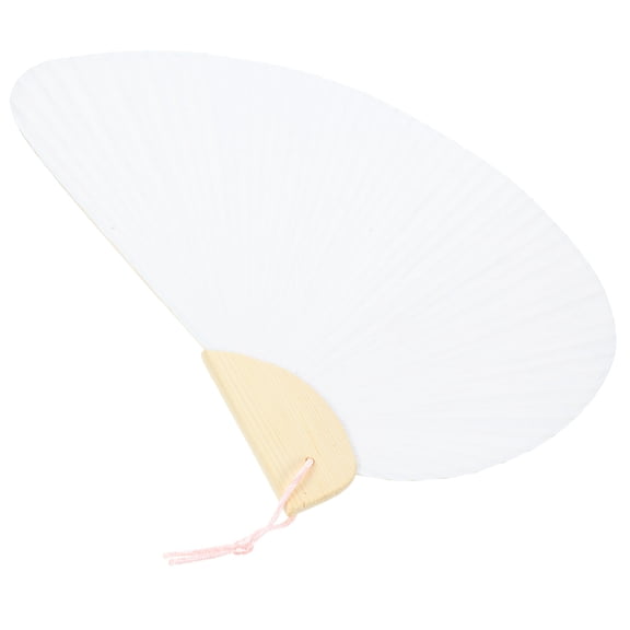MLINS 1Set Handheld Fan Wood Blank for Customization for Weddings and Parties